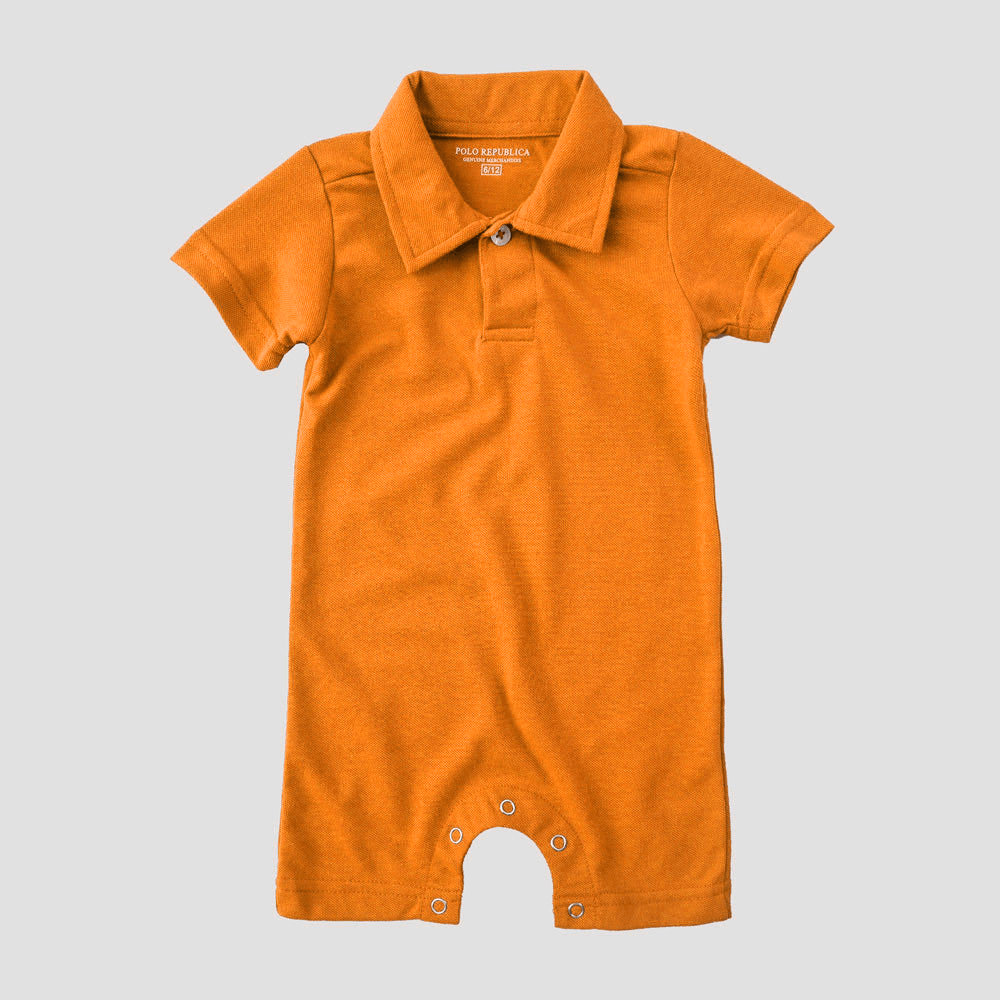 Polo Republica Zodian Short Sleeve Baby Romper Romper Polo Republica Yellow 0-3 Months 