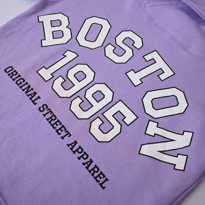 Girl's High Neck Boston Printed Crop body Fleece Sweat Shirt Girl's Sweat Shirt HAS Apparel 