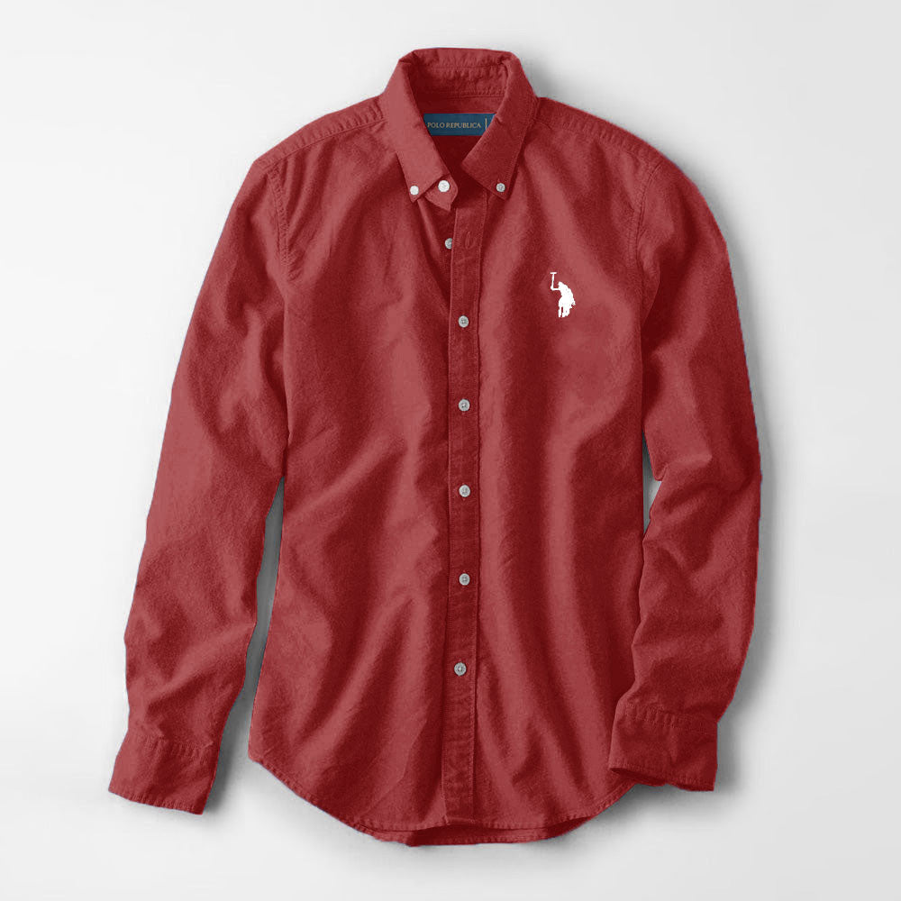 Polo Republica Men's Premium Pony Embroidered Plain Casual Shirt II