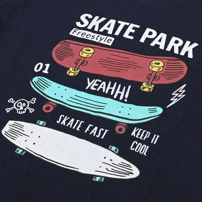Kid's Lefties Skate Park Printed Short Sleeve Tee Shirt Boy's Tee Shirt HAS Apparel 