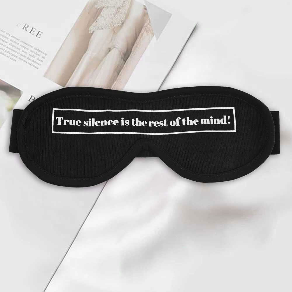 Polo Republica Eye Mask for Sleeping. Made-With-Waste! Eyewear Polo Republica Black True Silence 