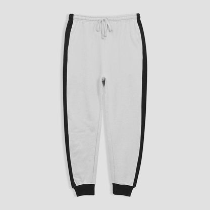 Loops Link Men's Braslaw Contrast Panel Fleece Joggers Pants Men's Trousers HAS Apparel White S 