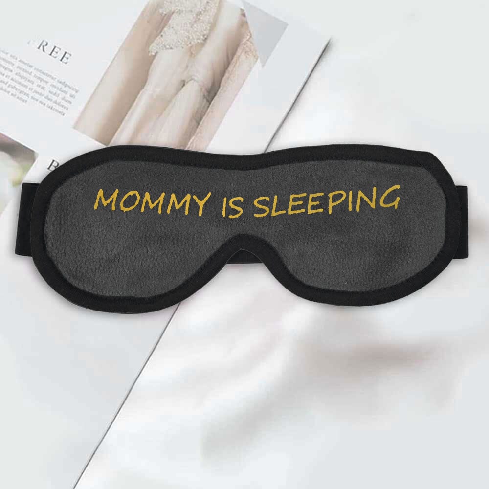 Polo Republica Eye Mask for Sleeping. Made-With-Waste! Eyewear Polo Republica Graphite Mommy is Sleeping 