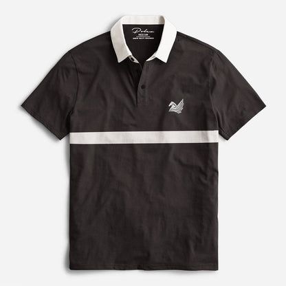 Poler Men's Corinth Flying Horse Embroidered Short Sleeve Polo Shirt Men's Polo Shirt IBT Brown S 
