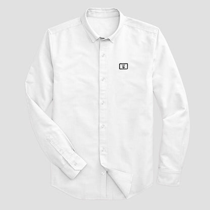 Men's Cut Label Bastogne Long Sleeves Formal Shirt Men's Casual Shirt HAS Apparel White S 