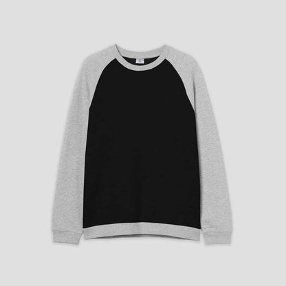 Safina Kid's Aachen Raglan Sleeve Fleece Sweat Shirt Girl's Sweat Shirt Image Black 3-4 Years 