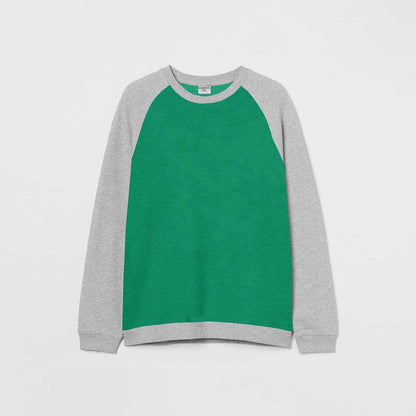 Safina Kid's Aachen Raglan Sleeve Fleece Sweat Shirt Girl's Sweat Shirt Image Green 3-4 Years 