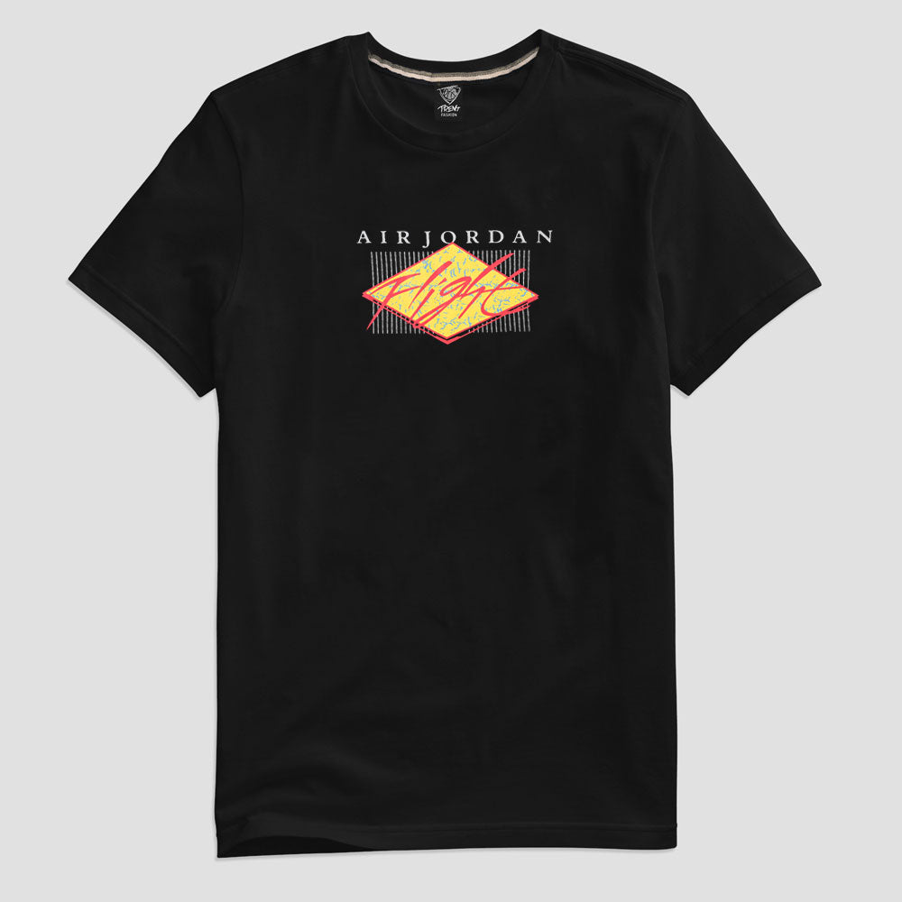 Trent Men's Air Jordan Flight Printed Short Sleeve Tee Shirt Men's Tee Shirt SNR Black S 