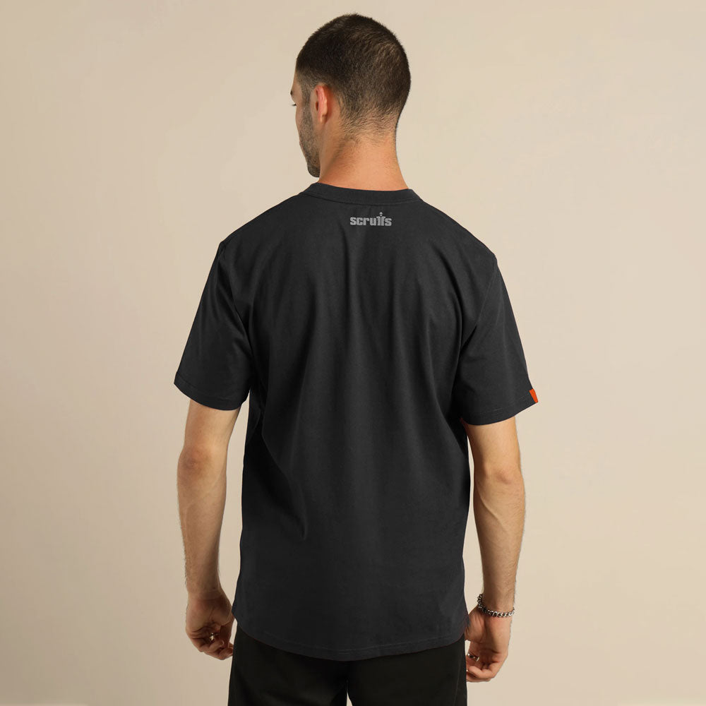 Worker Men's Contrast Neck Tape Short Sleeve Tee Shirt