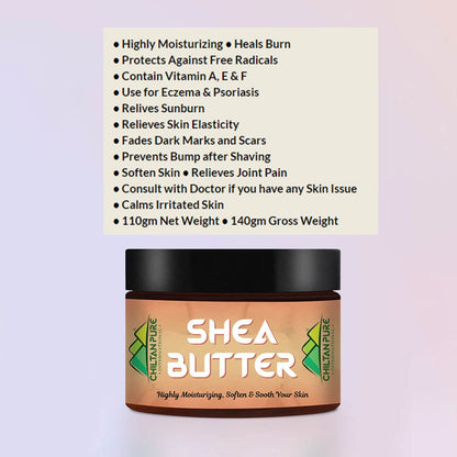 Chiltan Pure Shea Butter – Highly Moisturizing & Softens Skin Health & Beauty CNP 