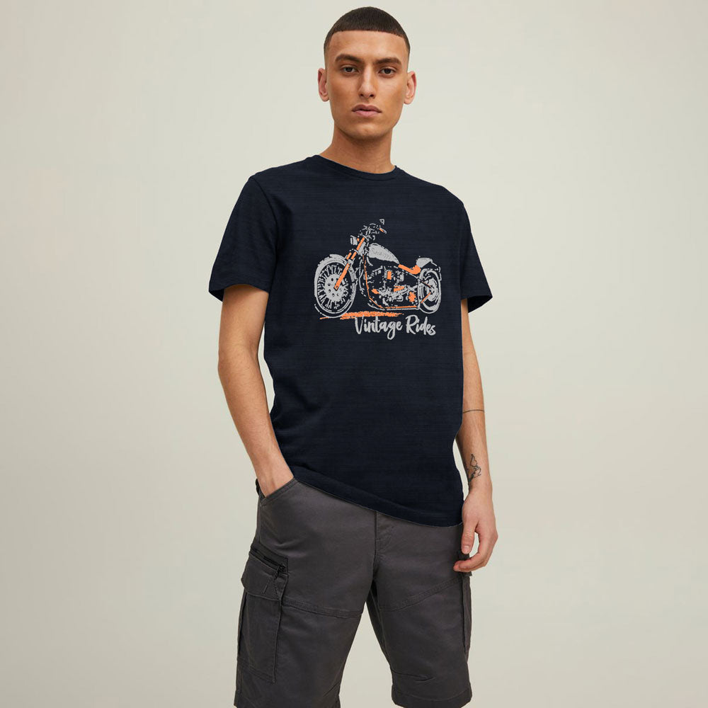 Max 21 Men's Vintage Rides Printed Crew Neck Tee Shirt Men's Tee Shirt SZK 