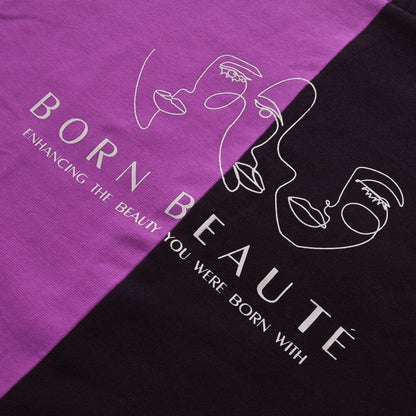 Safina Women's Born Beaute Printed Panel Style Sweat Shirt Women's Sweat Shirt Safina 