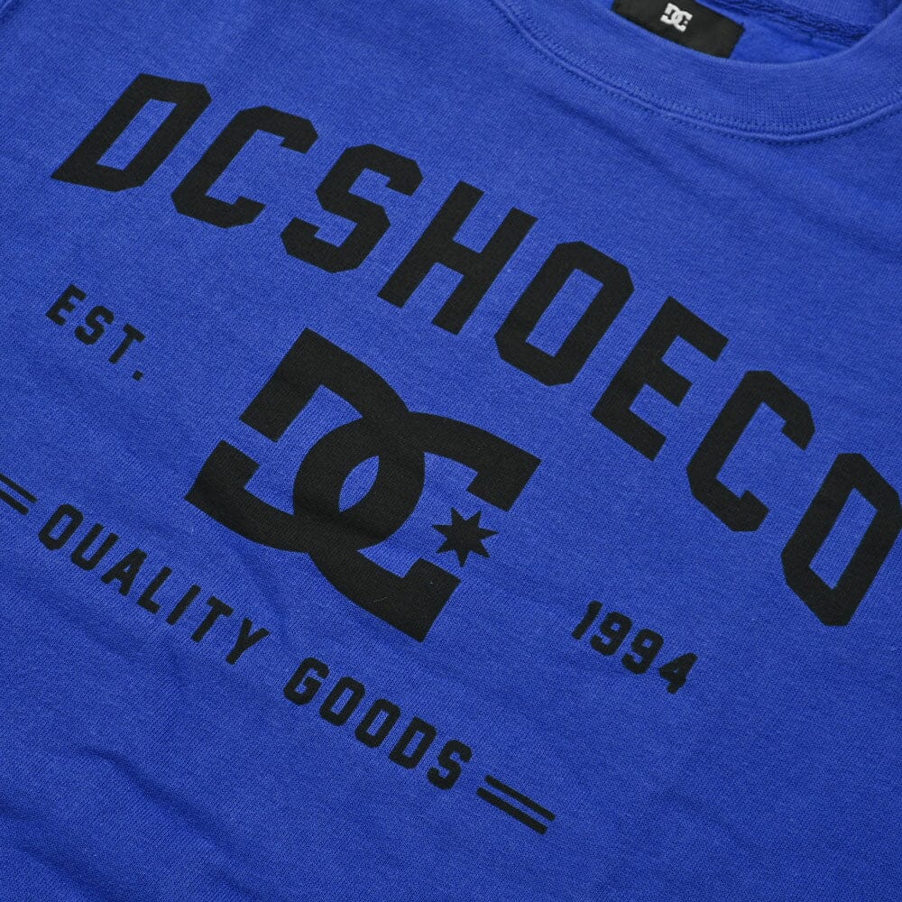 DC Men's Edelira DC Shoes Printed Crew Neck Fleece Sweat Shirt Men's Sweat Shirt Fiza 